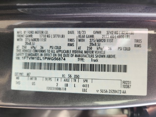 Certified 2023 Ford F150 Lightning XLT w/ Equipment Group 312A High AWD/4WD image 26