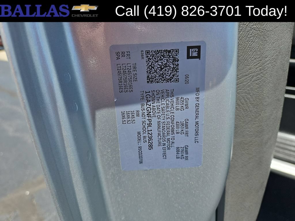 Certified 2020 Chevrolet Express 3500 LS RWD image 34