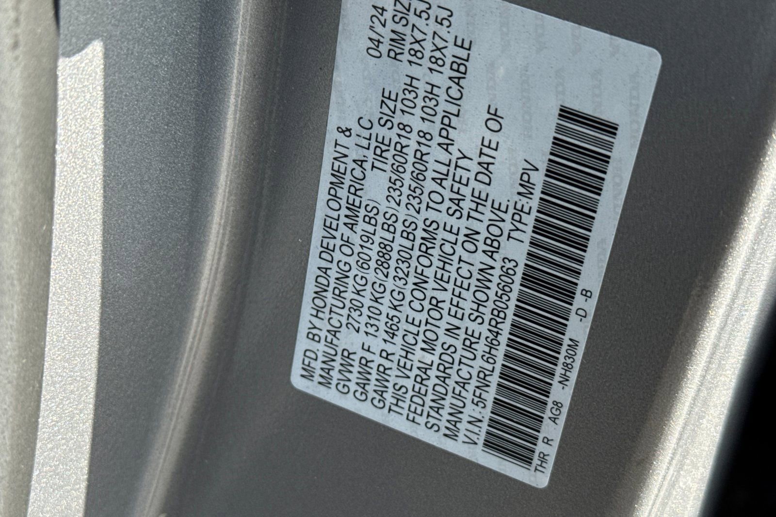 Certified 2024 Honda Odyssey EX-L image 29