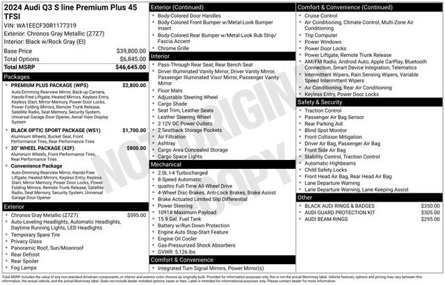 Used 2024 Audi Q3 2.0T Premium Plus w/ Premium Plus Package image 2