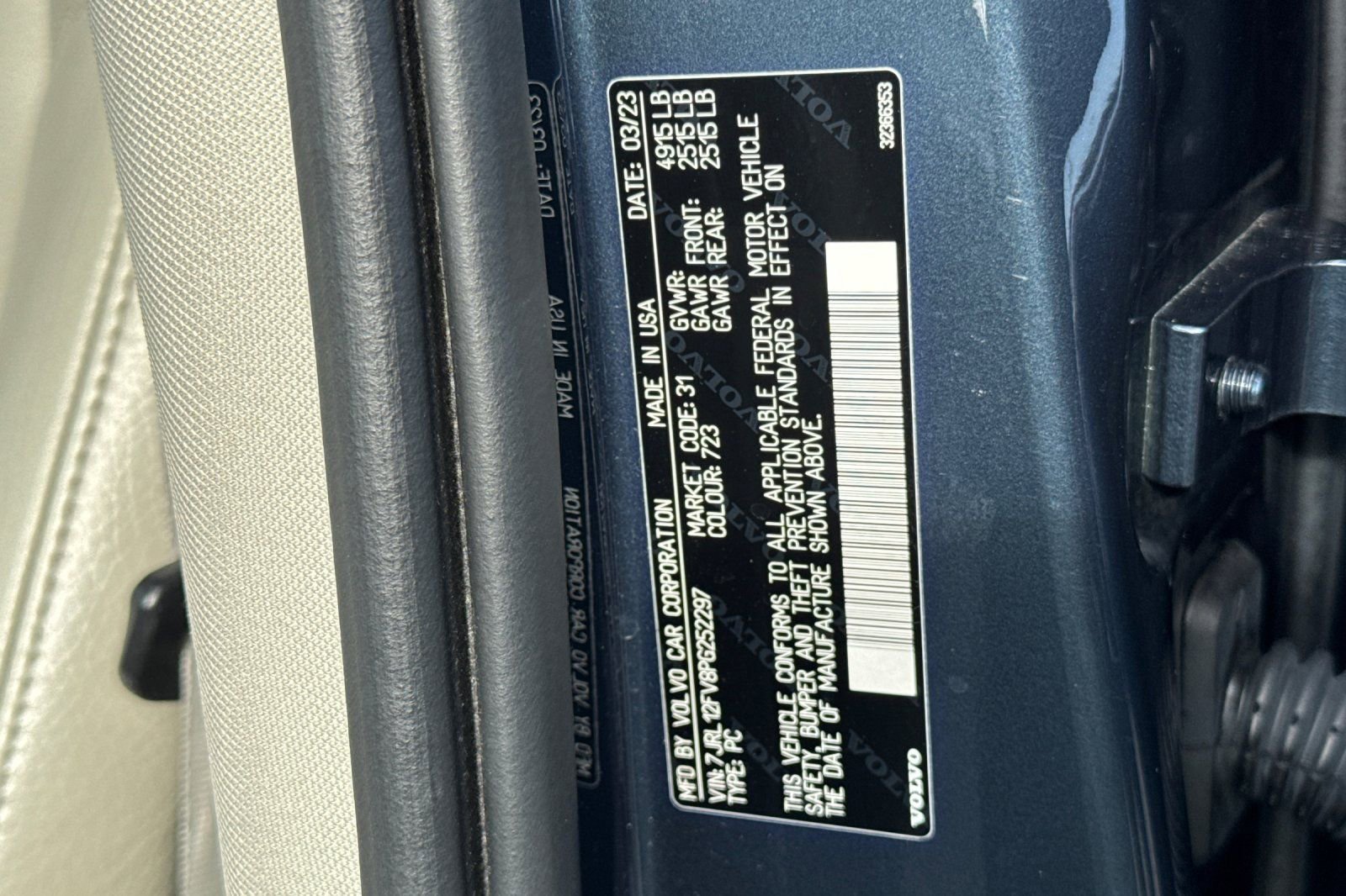 Certified 2023 Volvo S60 B5 Core w/ Climate Package FWD image 30