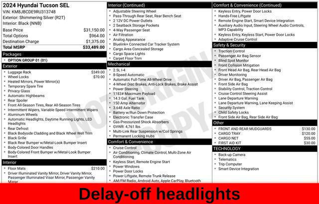 Used 2024 Hyundai Tucson SEL AWD/4WD image 42