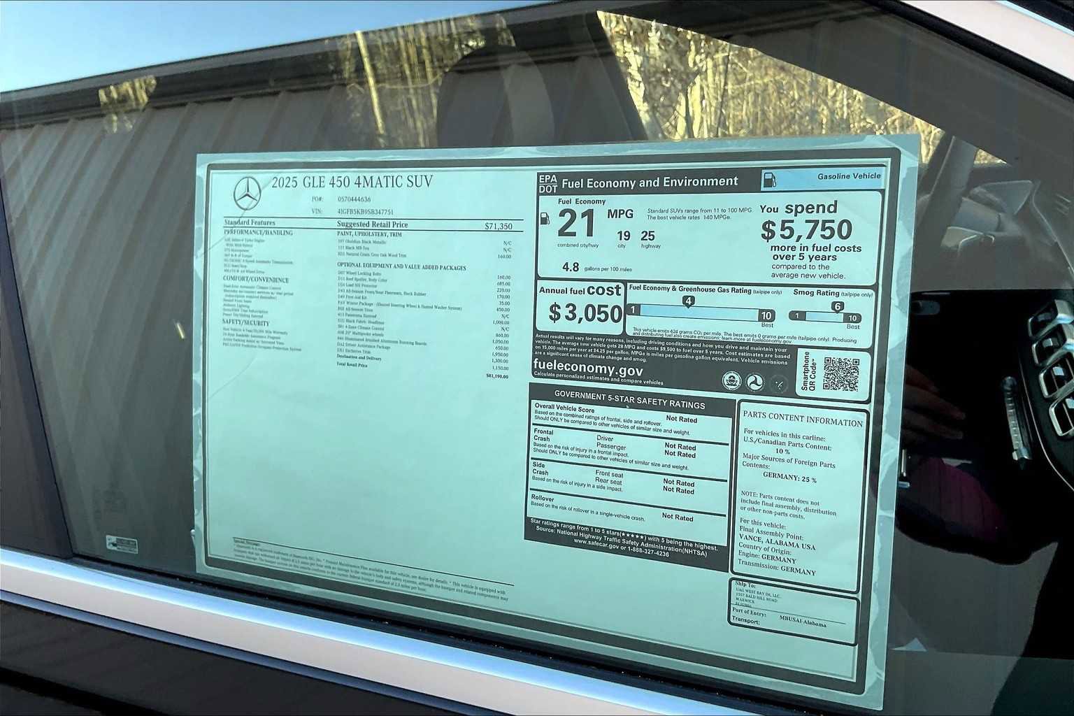 Certified 2025 Mercedes-Benz GLE 450 4MATIC image 17