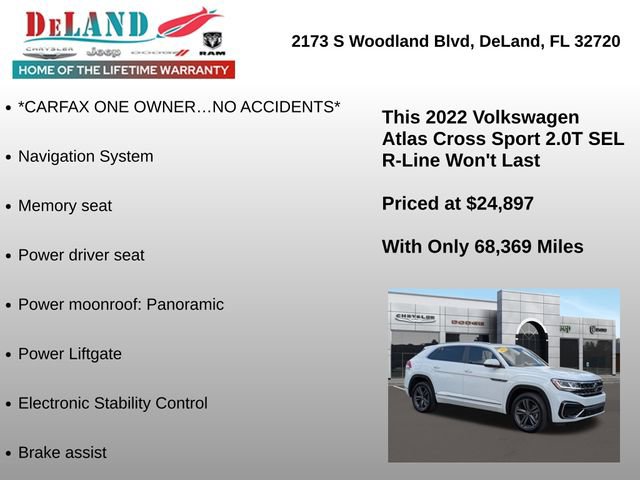 Used 2022 Volkswagen Atlas Cross Sport SEL R-Line image 7