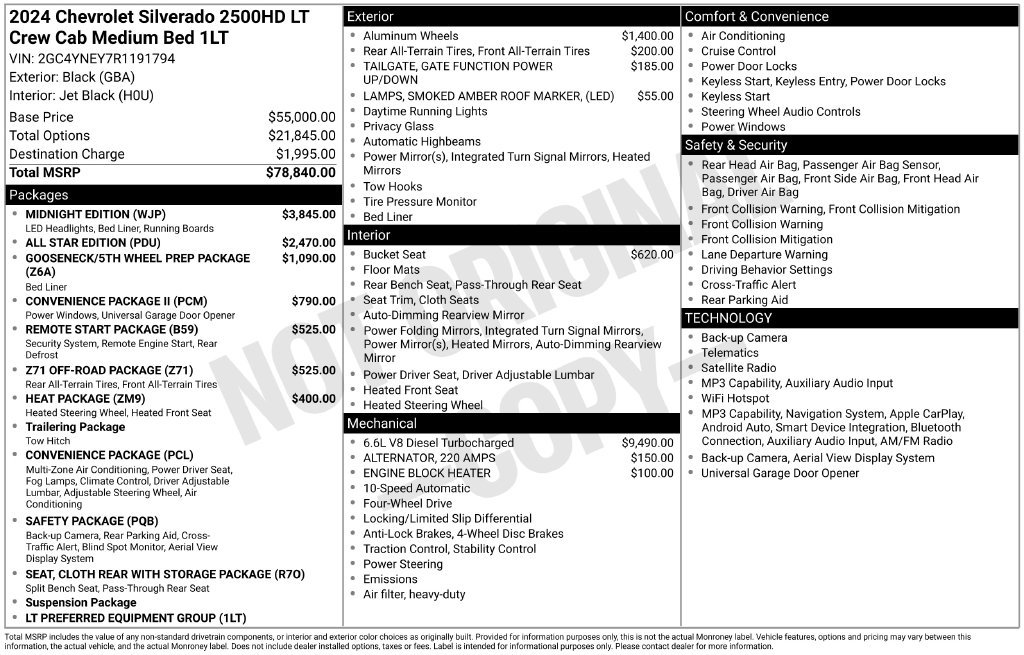 Certified 2024 Chevrolet Silverado 2500 LT w/ Midnight Edition AWD/4WD image 11