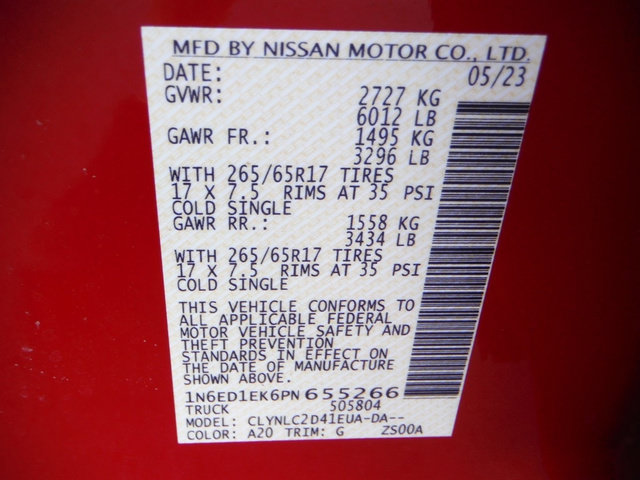 Used 2023 Nissan Frontier SV w/ SV Premium Package AWD/4WD image 53