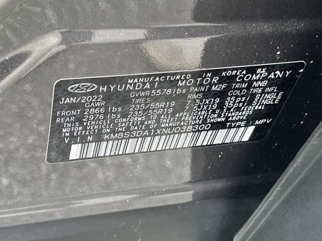 Certified 2022 Hyundai Santa Fe SEL Premium w/ Cargo Package image 40