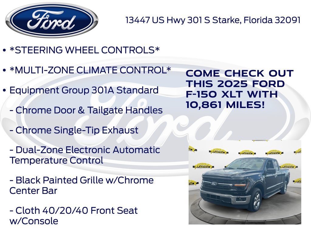 Certified 2025 Ford F150 XLT w/ Equipment Group 301A Standard RWD image 17