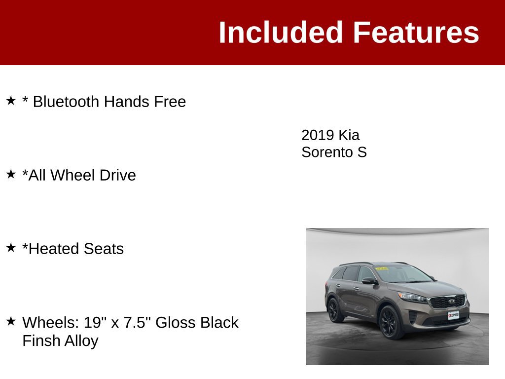 Used 2019 Kia Sorento S AWD/4WD image 3