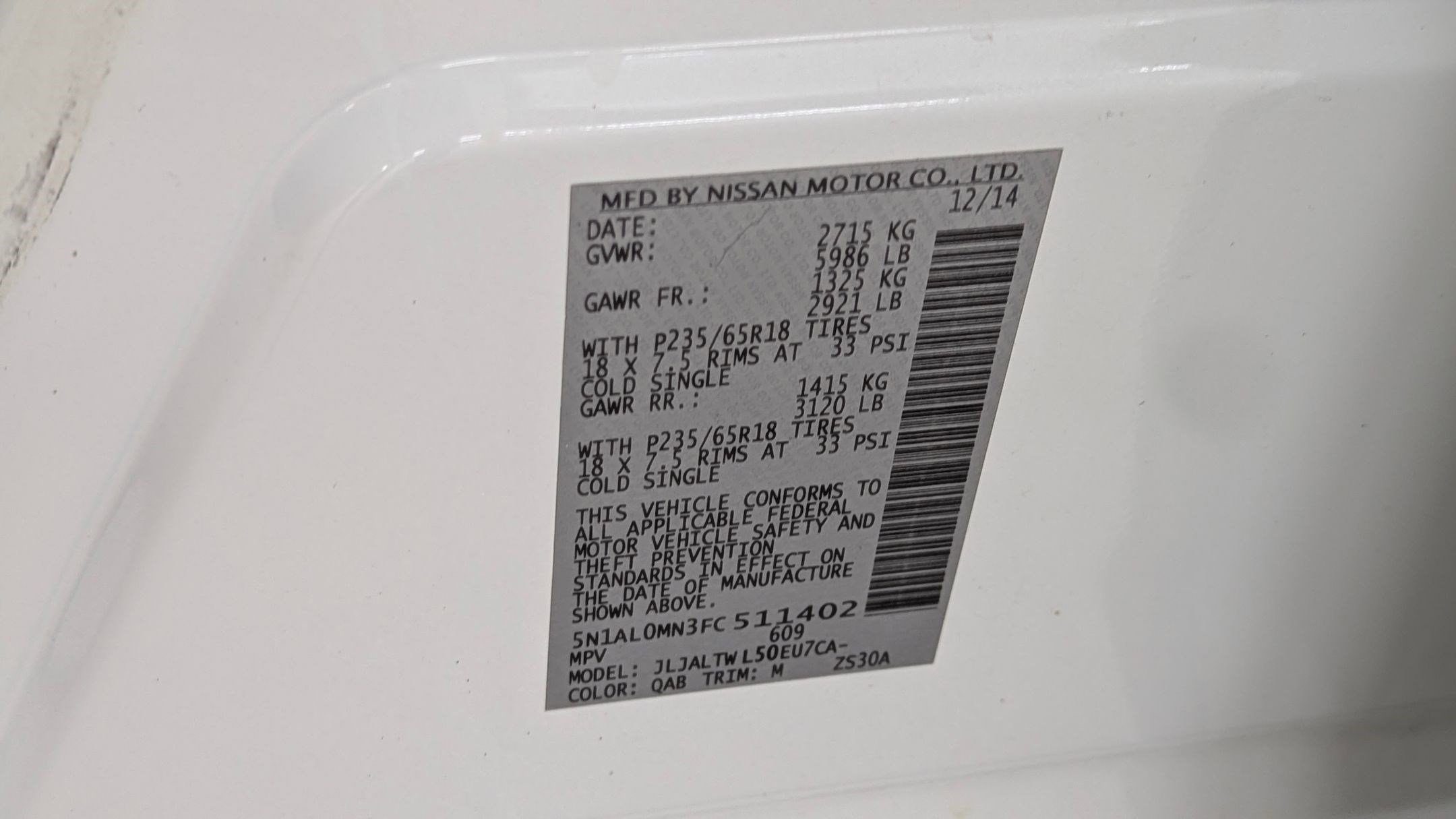 Used 2015 INFINITI QX60 FWD w/ Premium Plus Package image 19