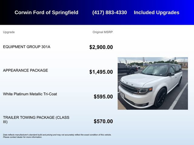 Used 2016 Ford Flex Limited w/ Equipment Group 301A FWD image 5