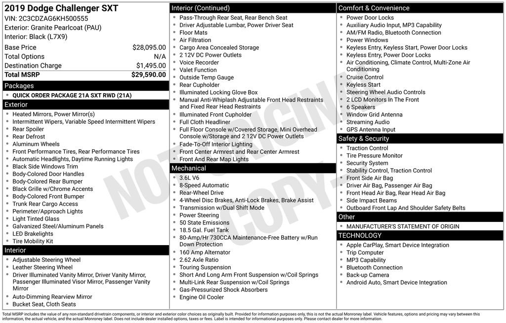 Used 2019 Dodge Challenger SXT RWD image 29