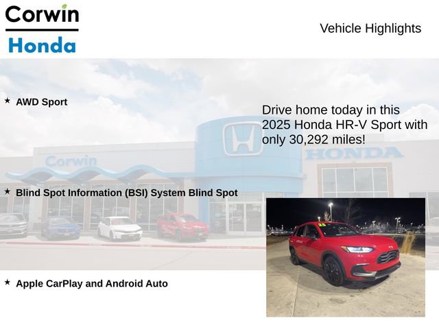 Used 2025 Honda HR-V Sport image 6