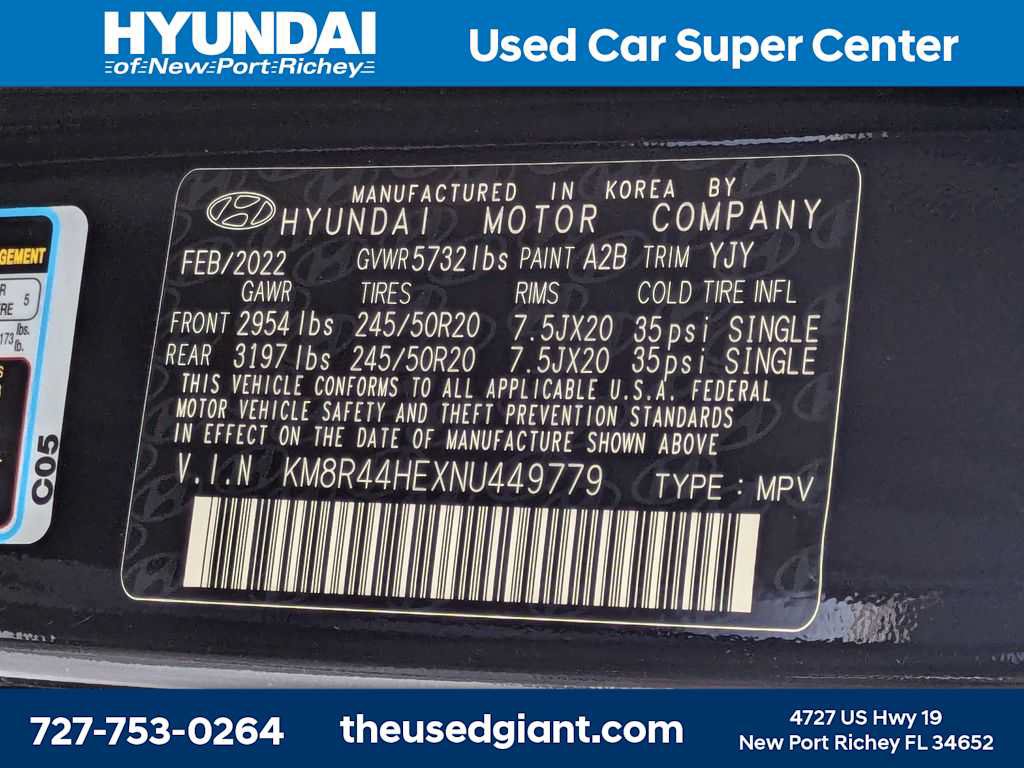 Used 2022 Hyundai Palisade SEL w/ Premium Package FWD image 46