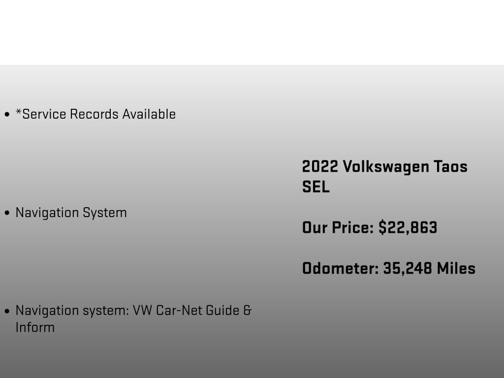 Used 2022 Volkswagen Taos SEL AWD/4WD image 12