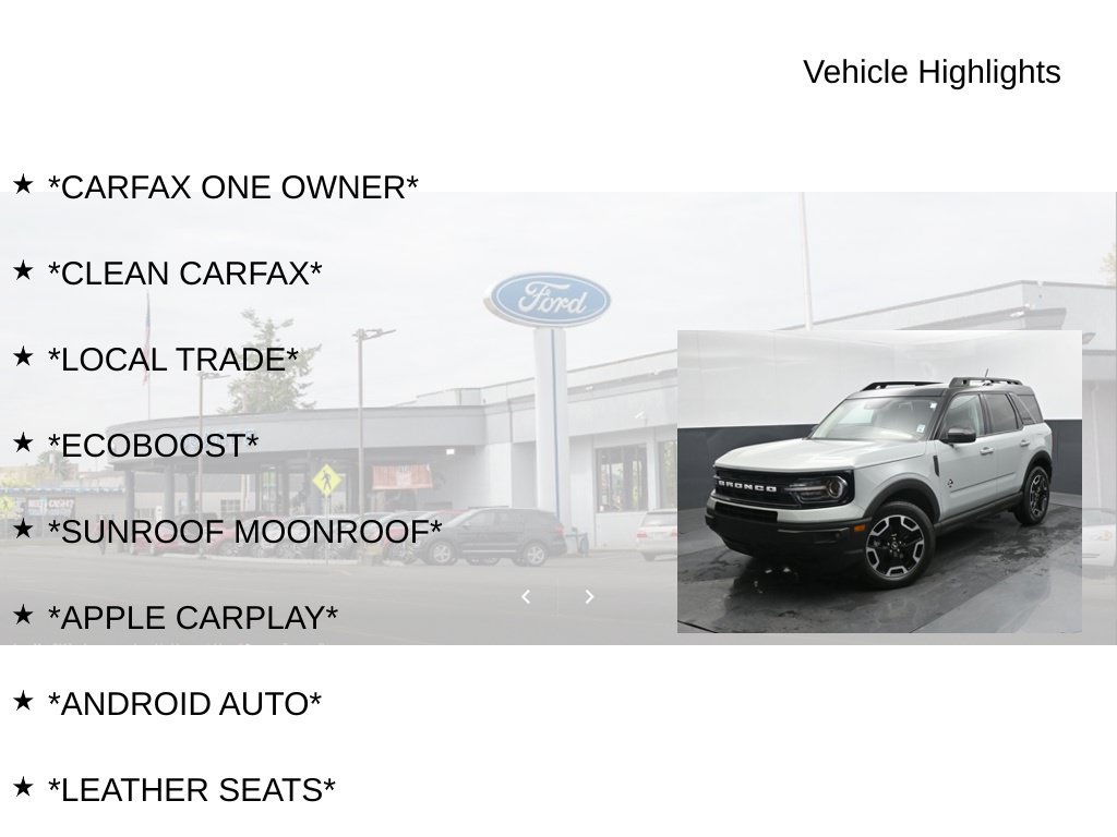 Used 2022 Ford Bronco Sport Outer Banks w/ Tech Package AWD/4WD image 9