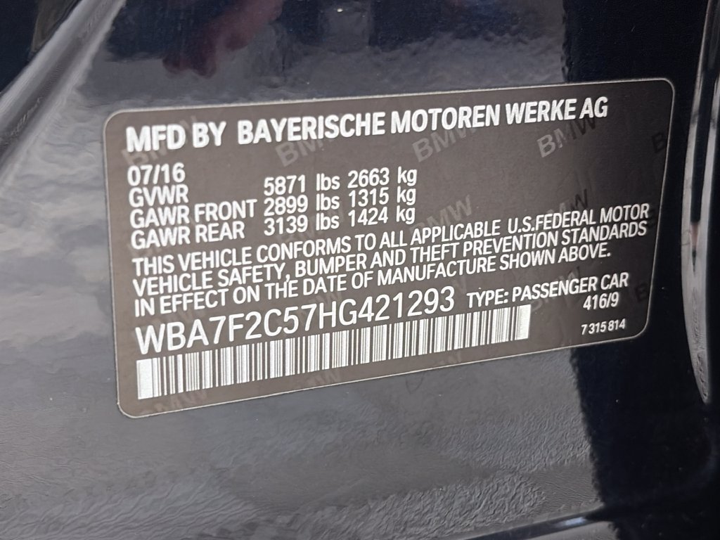 Used 2017 BMW 750i xDrive AWD/4WD image 9