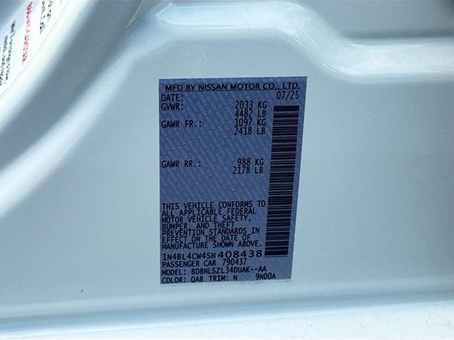 New 2025 Nissan Altima 2.5 SR w/ SR Premium Package image 19