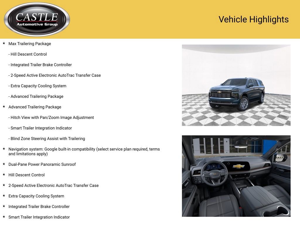 New 2026 Chevrolet Suburban High Country w/ Sun And Tow Package image 3