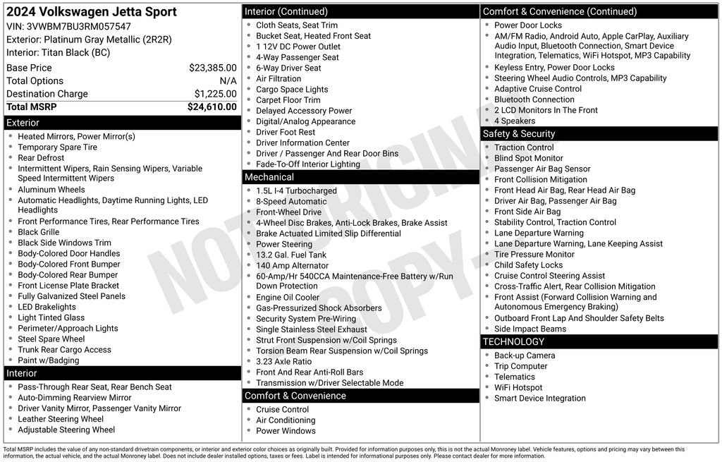 Used 2024 Volkswagen Jetta Sport image 4