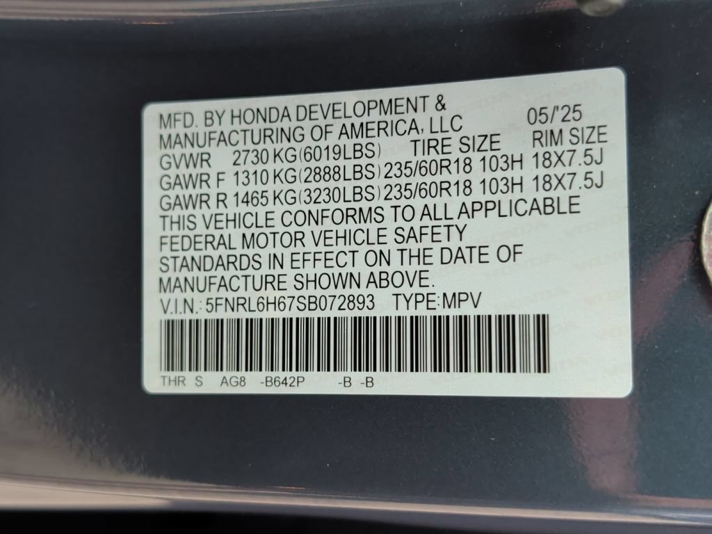 Used 2025 Honda Odyssey EX-L image 40