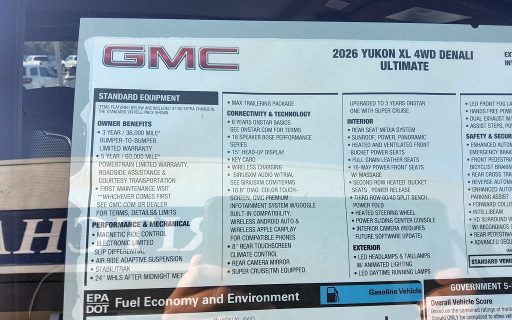 New 2026 GMC Yukon XL Denali Ultimate w/ LPO, Illumination Package AWD/4WD image 63