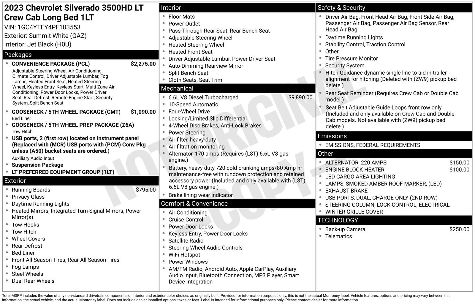 Used 2023 Chevrolet Silverado 3500 LT w/ Convenience Package image 5