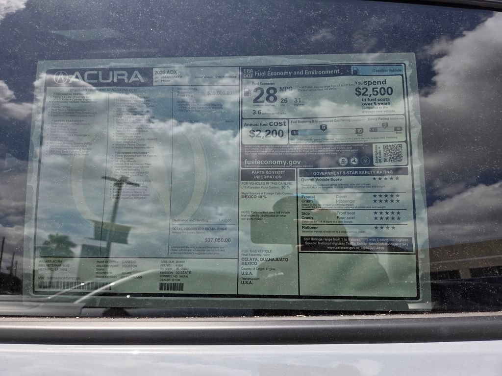 New 2026 Acura ADX FWD image 29