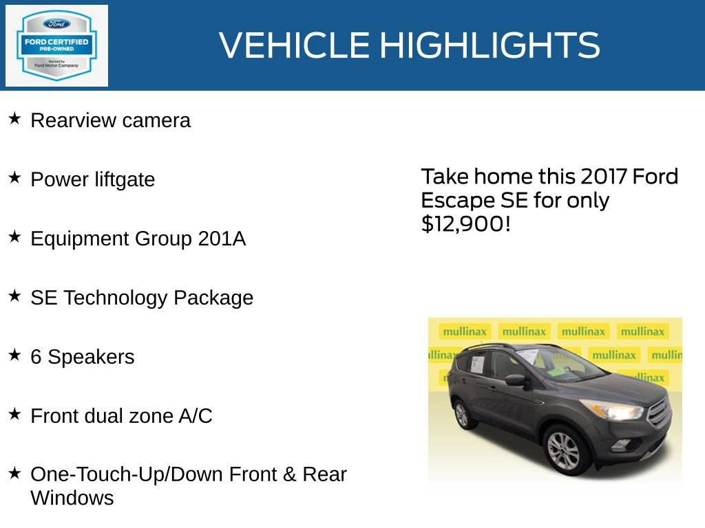Used 2017 Ford Escape SE w/ Equipment Group 201A FWD image 23