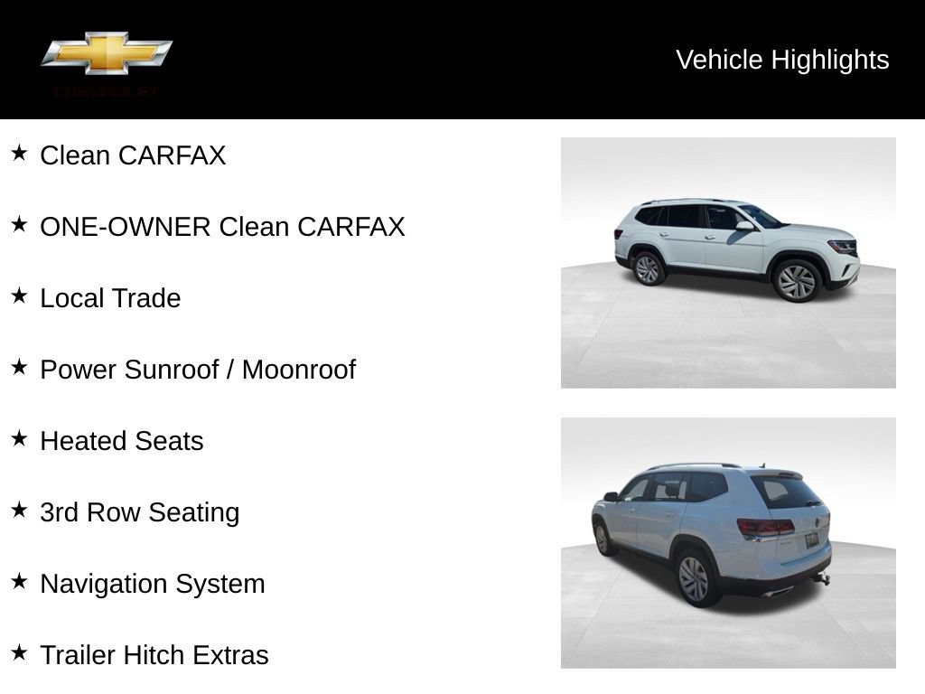 Used 2021 Volkswagen Atlas SEL AWD/4WD image 18
