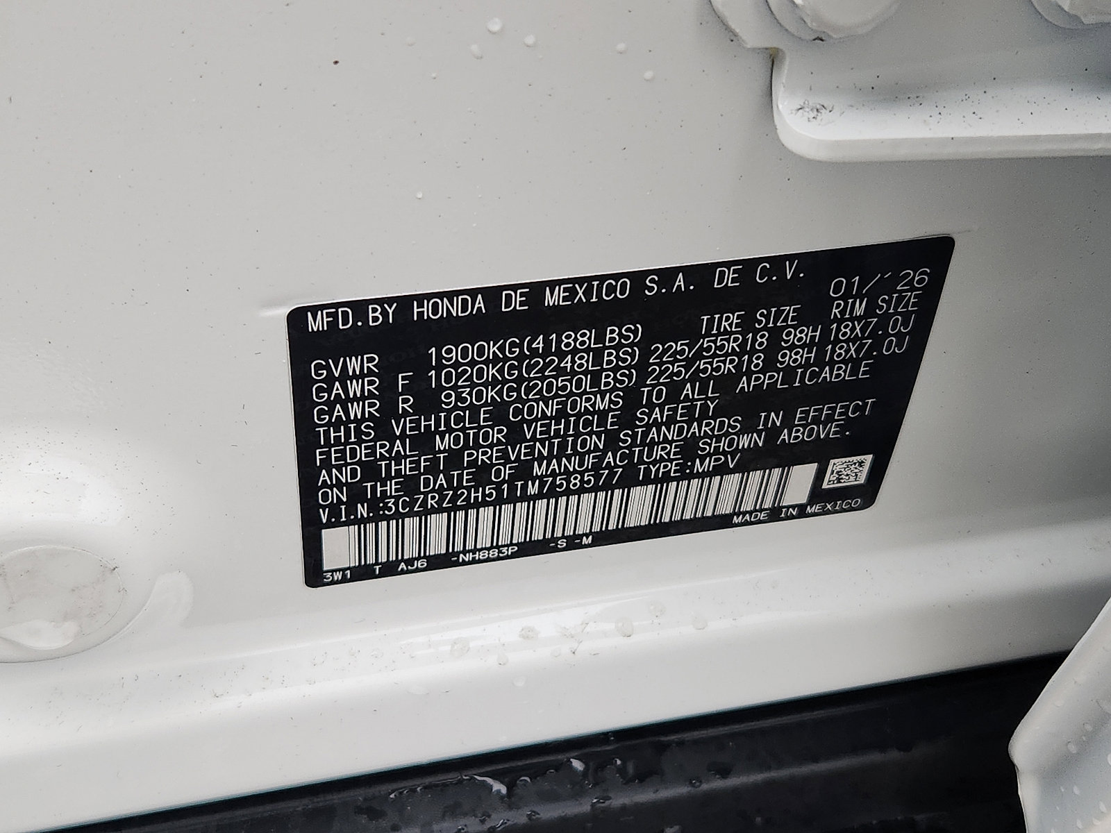 New 2026 Honda HR-V Sport image 16