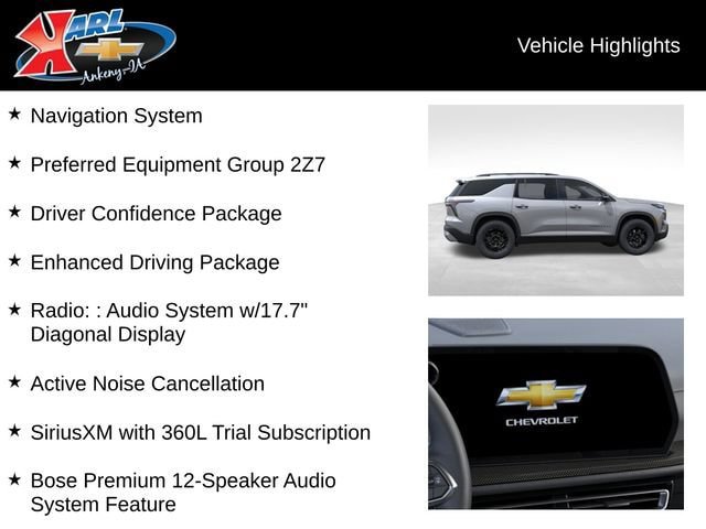 New 2027 Chevrolet Traverse Z71 w/ Enhanced Driving Package AWD/4WD image 3