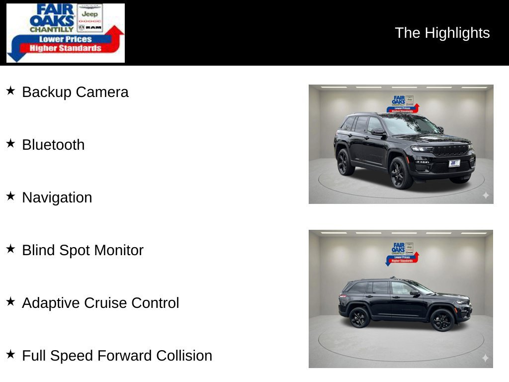 Used 2023 Jeep Grand Cherokee Limited w/ Black Appearance Package AWD/4WD image 2