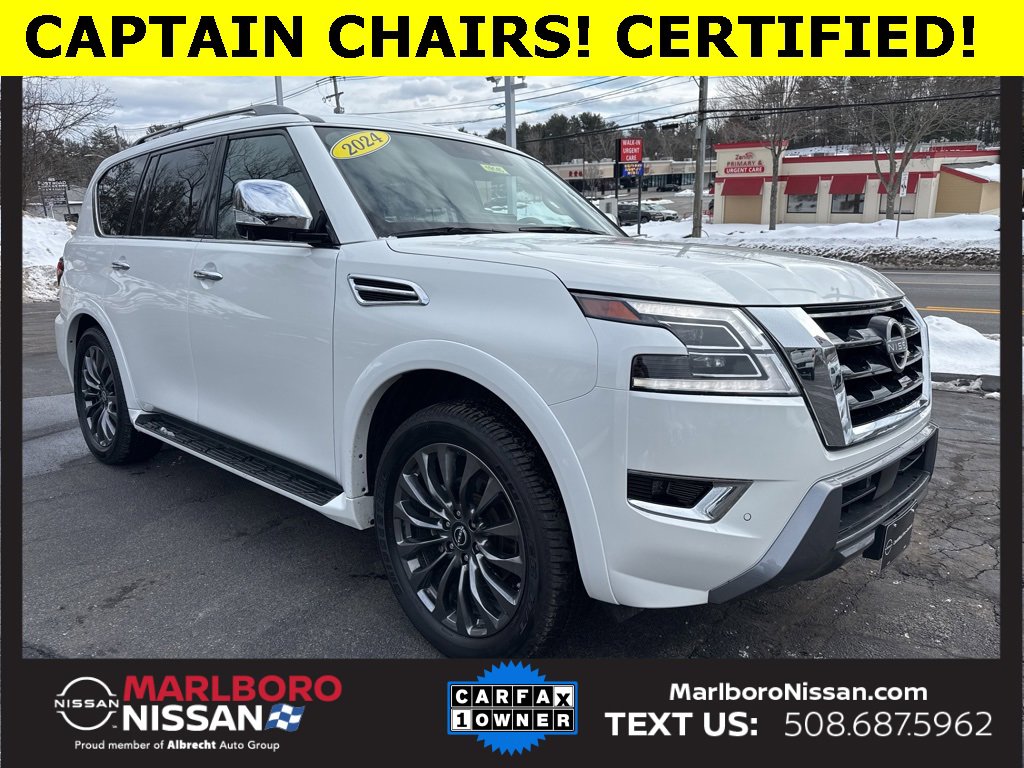 Certified 2024 Nissan Armada Platinum w/ Captain's Chairs Package