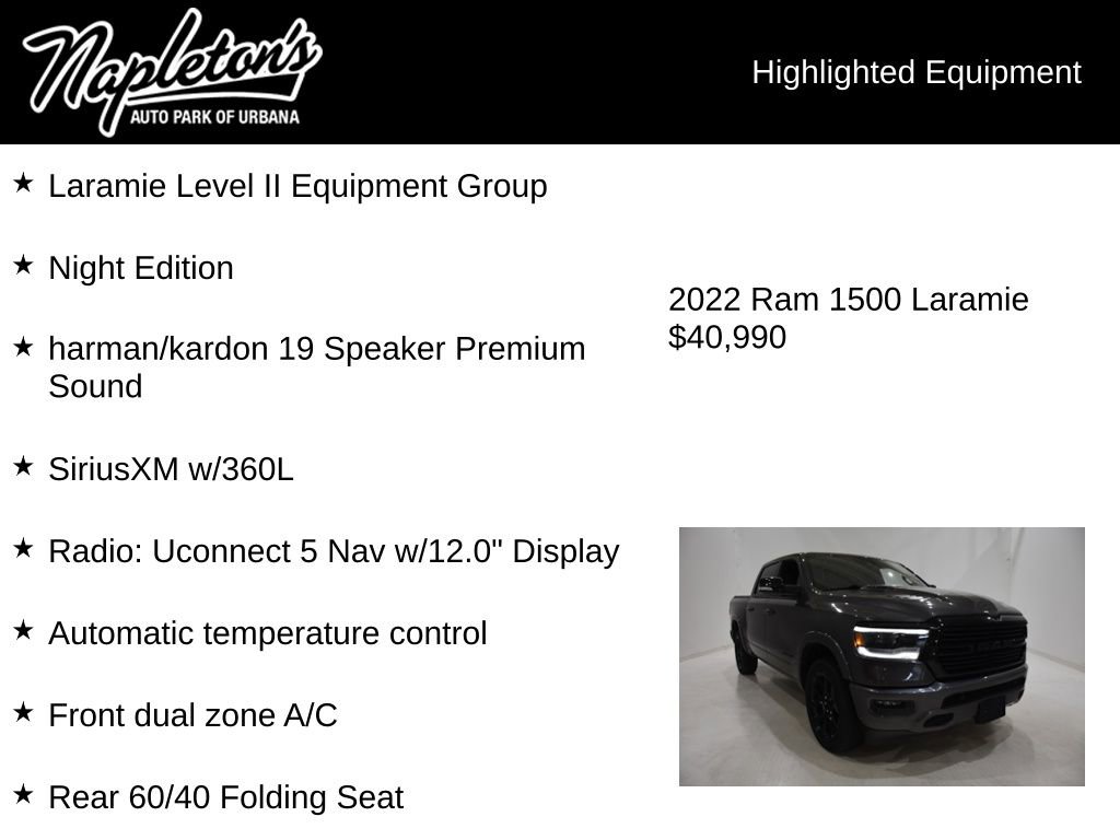 Used 2022 RAM 1500 Laramie AWD/4WD image 15