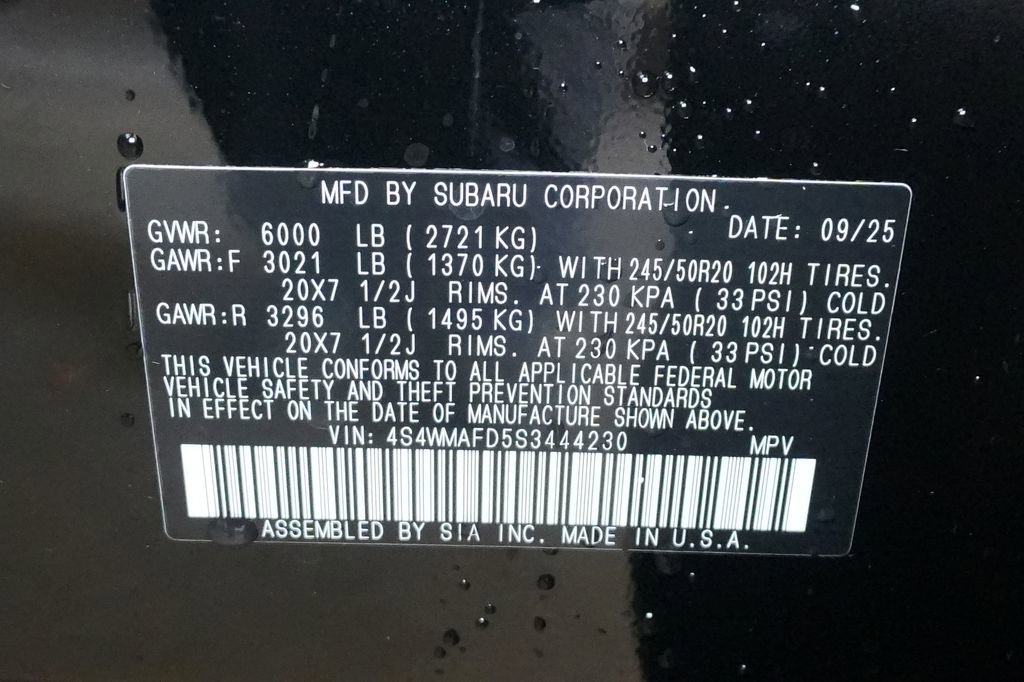 New 2025 Subaru Ascent Onyx Edition image 41