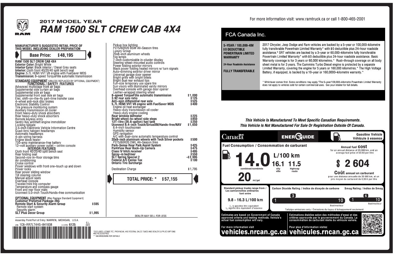 Used 2017 RAM 1500 Classic SLT w/ SLT Plus D￩cor Group image 9