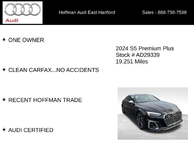 Certified 2024 Audi S5 Premium Plus w/ Premium Plus Package AWD/4WD image 6