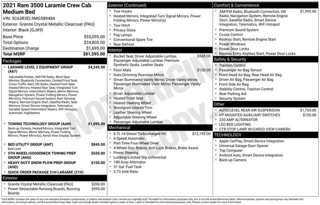 Used 2021 RAM 3500 Laramie image 4