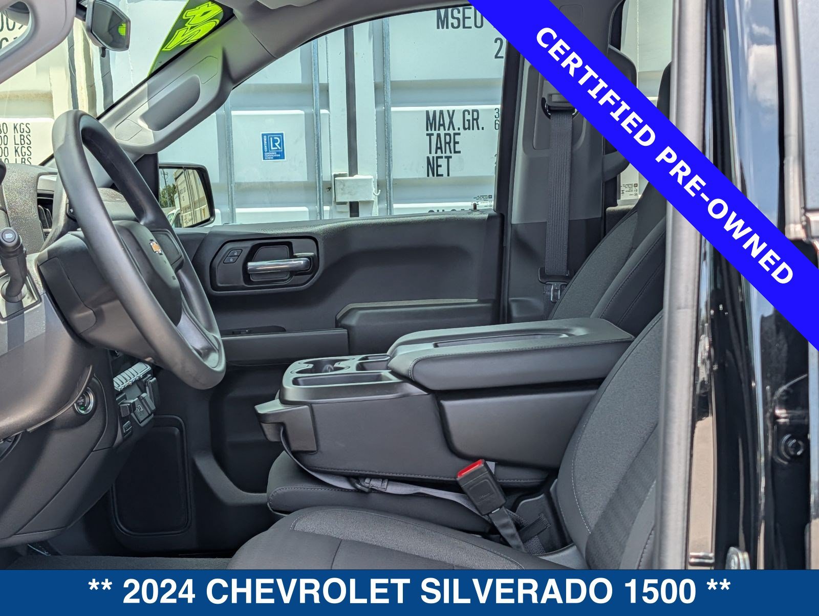 Used 2024 Chevrolet Silverado 1500 Custom w/ Turbomax Blackout Package AWD/4WD image 22