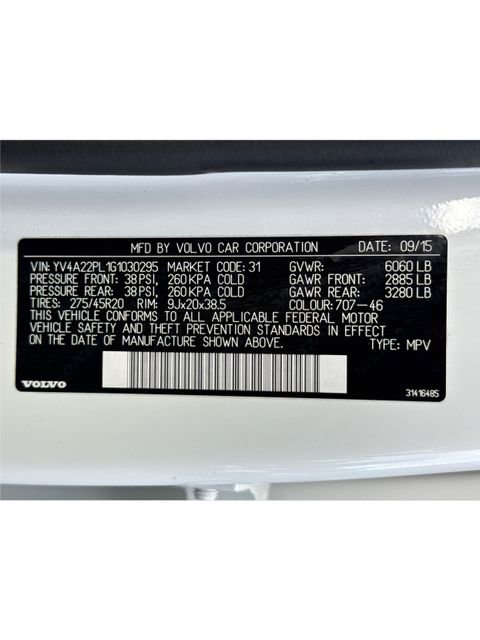 Used 2016 Volvo XC90 T6 Inscription w/ Vision Package image 26