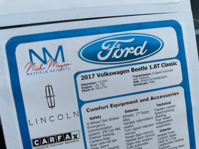 Used 2017 Volkswagen Beetle 1.8T Classic image 29