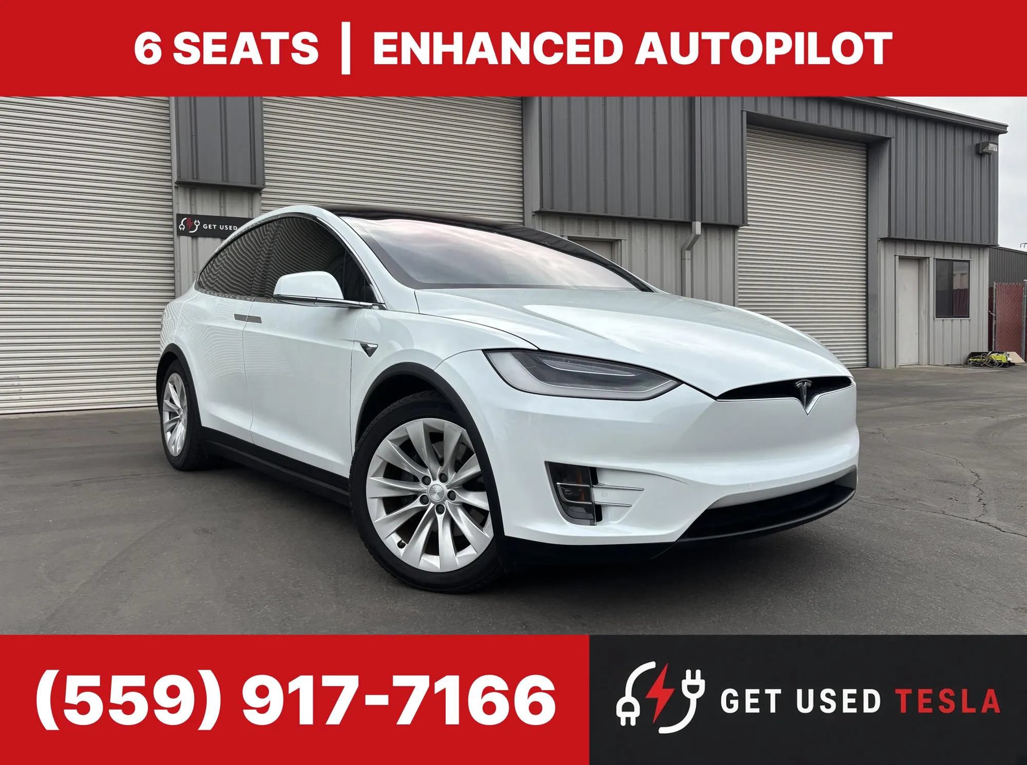Used 2020 Tesla Model X Long Range AWD/4WD image 1