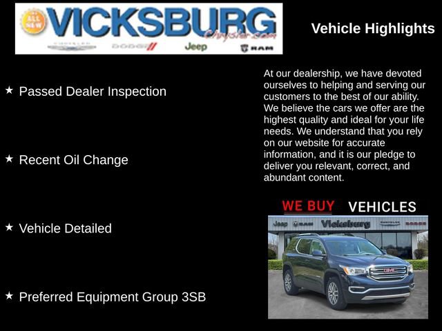 Used 2017 GMC Acadia SLE w/ LPO, Floor Liner Package FWD image 19