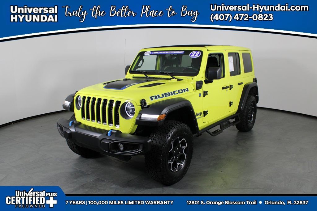 Used 2022 Jeep Wrangler Unlimited Rubicon 4xe