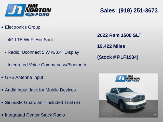 Used 2022 RAM 1500 Classic SLT w/ Electronics Group AWD/4WD image 15