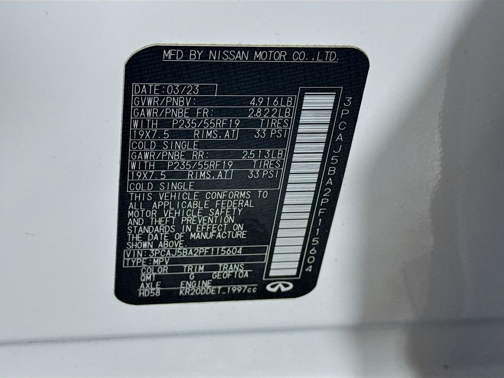 Certified 2023 INFINITI QX50 Luxe FWD image 42