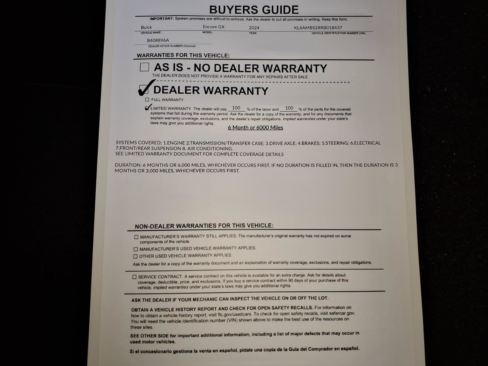 Used 2024 Buick Encore GX Preferred FWD image 36