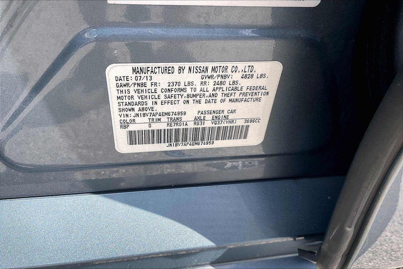 Used 2014 INFINITI Q50 Premium w/ Spare Tire Package image 17