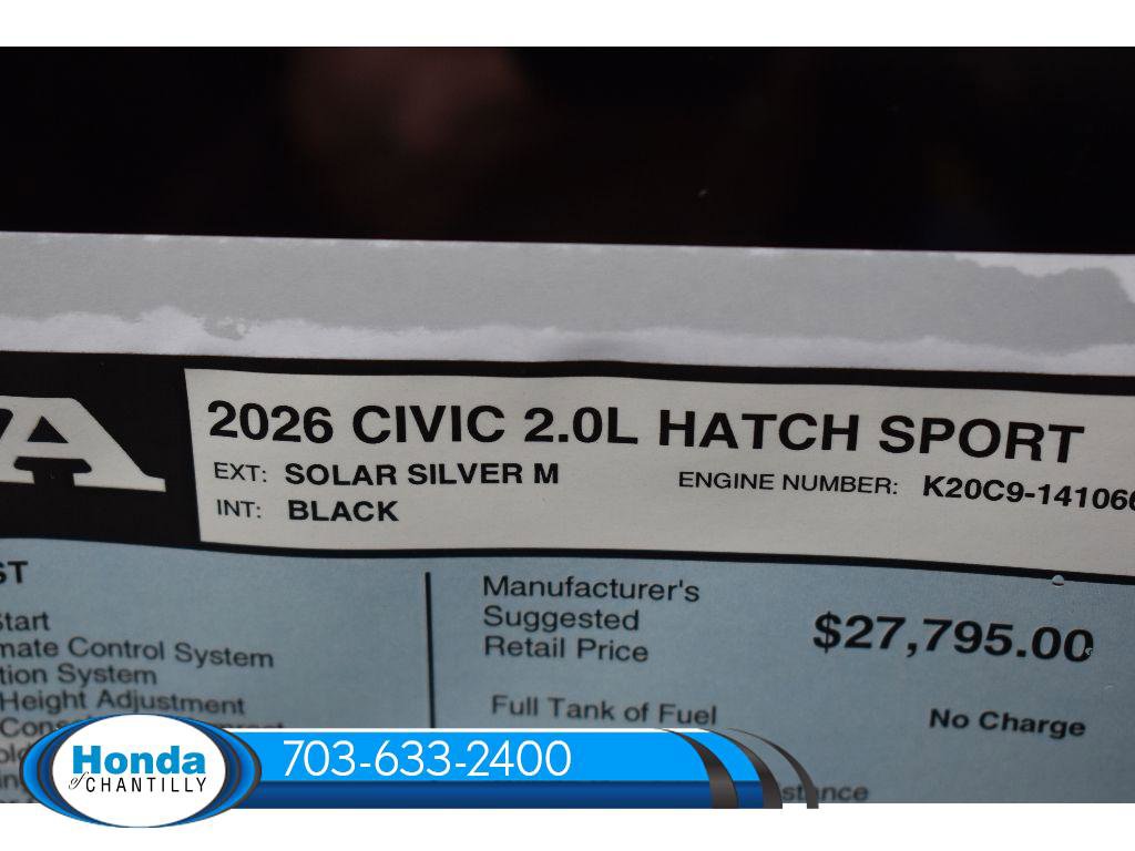 New 2026 Honda Civic Sport image 33